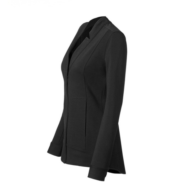 CABI CENTER JACKET BLACK KNIT BLAZER STYLED WORKWEAR SIZE MEDIUM - Picture 4 of 17